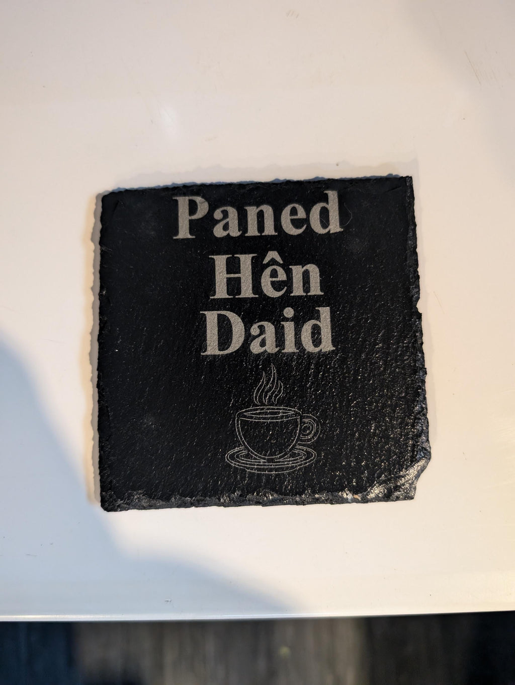 Coaster Llechen 'Paned Hen Taid' Slate Coaster