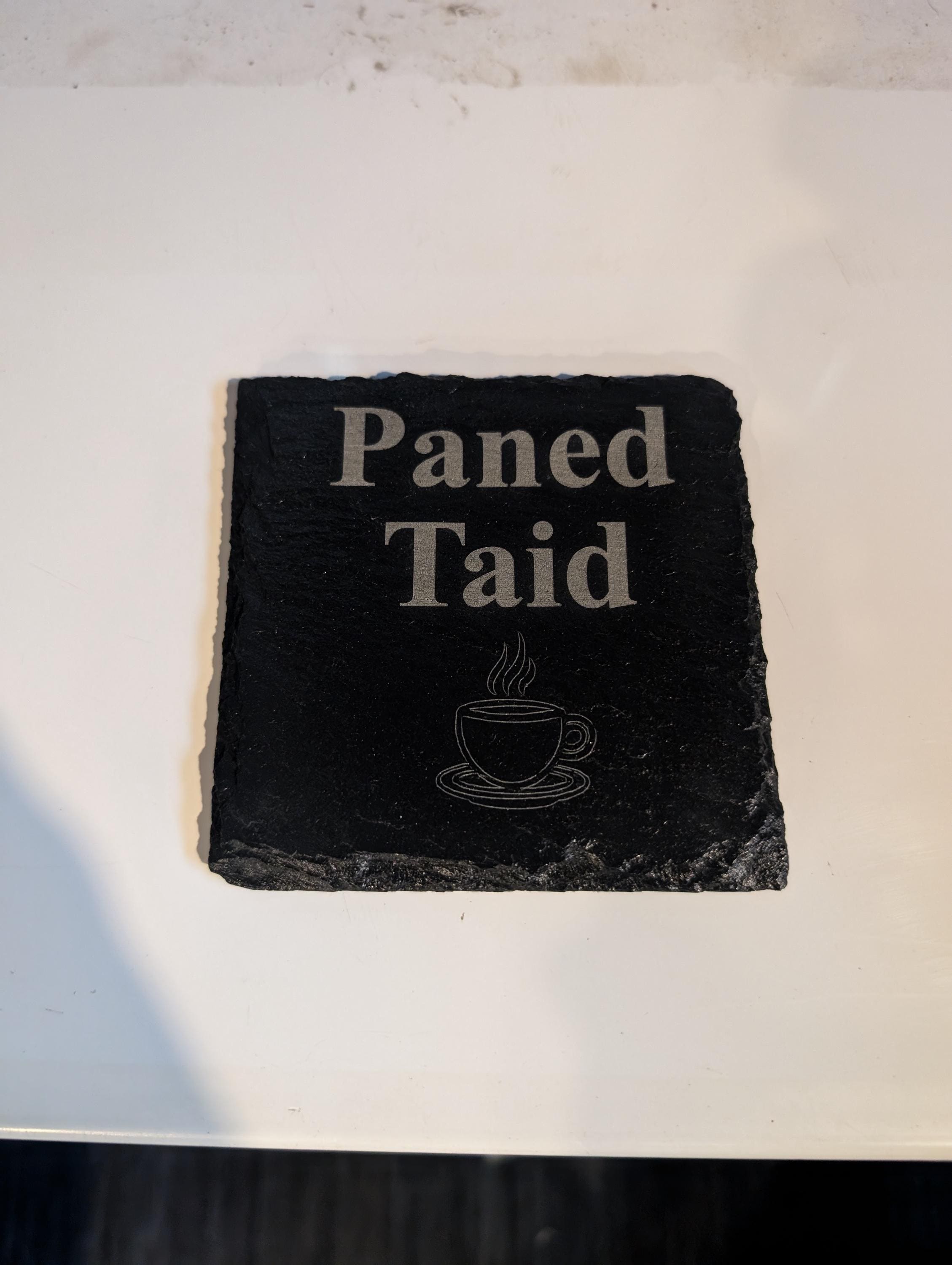 Coaster Llechen 'Paned Taid' Slate Coaster