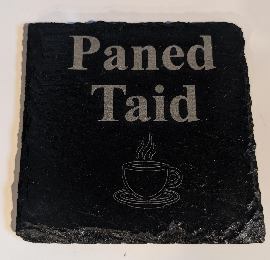 Coaster Llechen 'Paned Taid' Slate Coaster