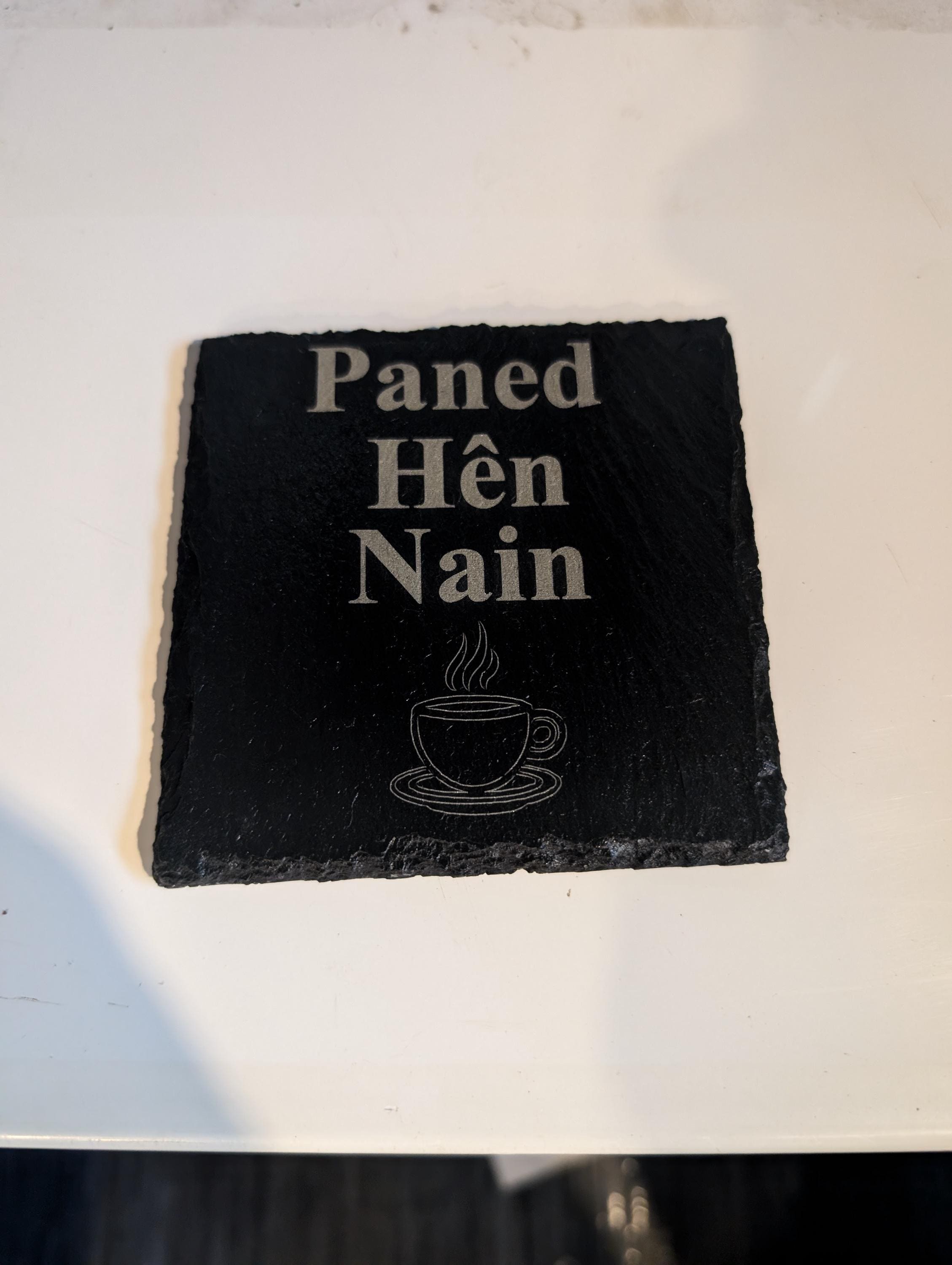 Coaster Llechen 'Paned Hen Nain' Slate Coaster